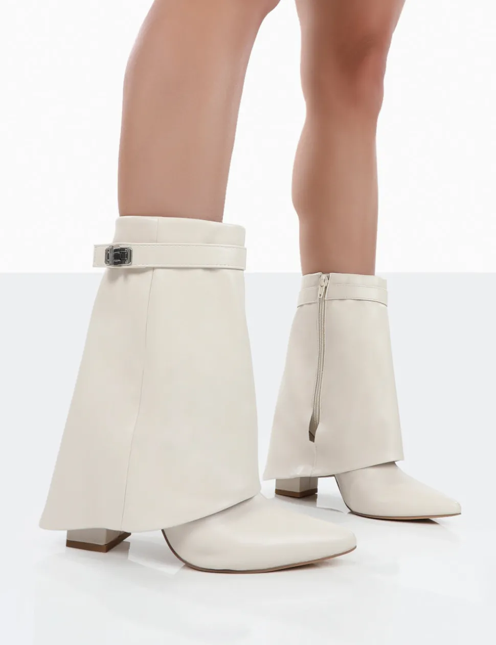 Discount Fyre Wide Fit Pointed Toe Block Heeled Ankle Boots Wide Fit Boots | Wide Fit Boots