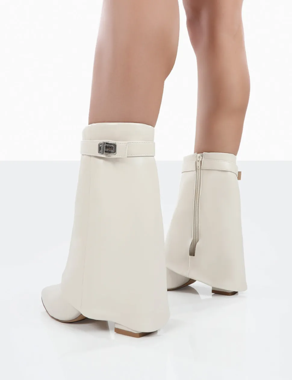 Discount Fyre Wide Fit Pointed Toe Block Heeled Ankle Boots Wide Fit Boots | Wide Fit Boots