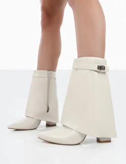Discount Fyre Wide Fit Pointed Toe Block Heeled Ankle Boots Wide Fit Boots | Wide Fit Boots