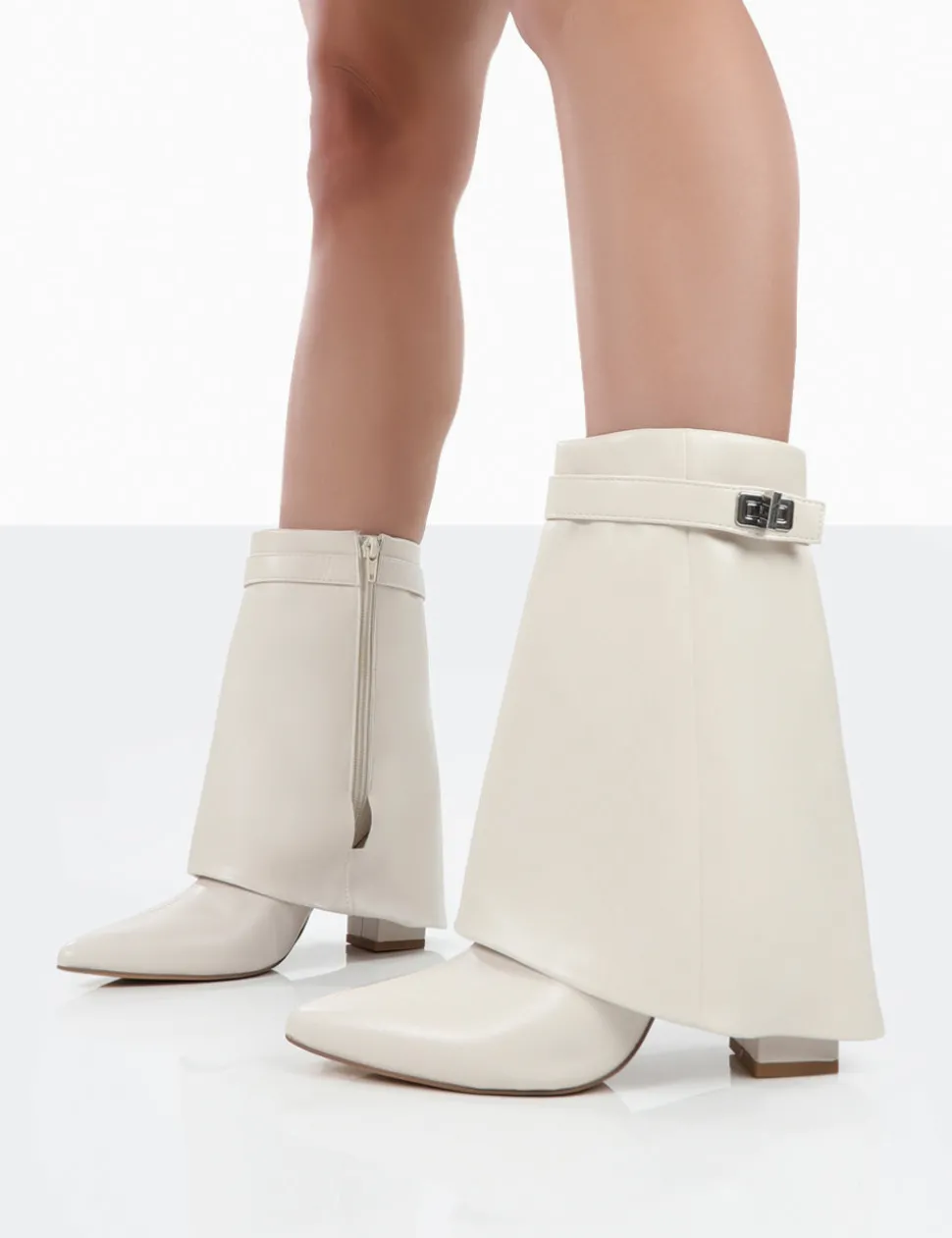 Discount Fyre Wide Fit Pointed Toe Block Heeled Ankle Boots Wide Fit Boots | Wide Fit Boots