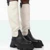 Flash Sale Genius PU Knee High Linen Platform Chunky Sole Boots Knee High Boots | Long Boots