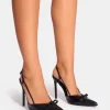 Sale Ginni Bow Detail Sling Back Court Heels Court Heels
