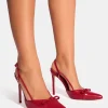Store Ginni Bow Detail Sling Back Court Heels Court Heels
