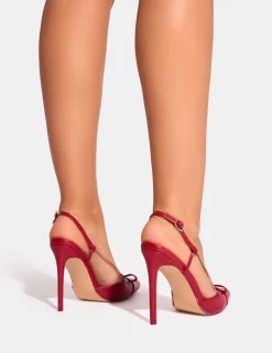 Store Ginni Bow Detail Sling Back Court Heels Court Heels