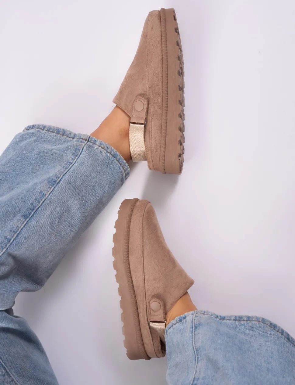 Cheap Goldie Faux Fur Lined Mules Flats | Mules