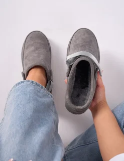 Outlet Goldie Faux Fur Lined Mules Flats | Mules