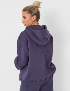 Cheap Half Zip Oversized Hoodie Dark Sculpt & Leisure | Kaiia The Label