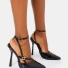 Fashion Idol Patent Buckle Strappy Detail Stiletto Court High Heels Back In Stock | Court Heels