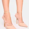Hot Idol Patent Buckle Strappy Detail Stiletto Court High Heels Court Heels | High Heels