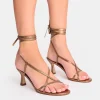 Cheap Irisa Lace Up Strappy Mid Heels Lace Up Heels | Mid Heels