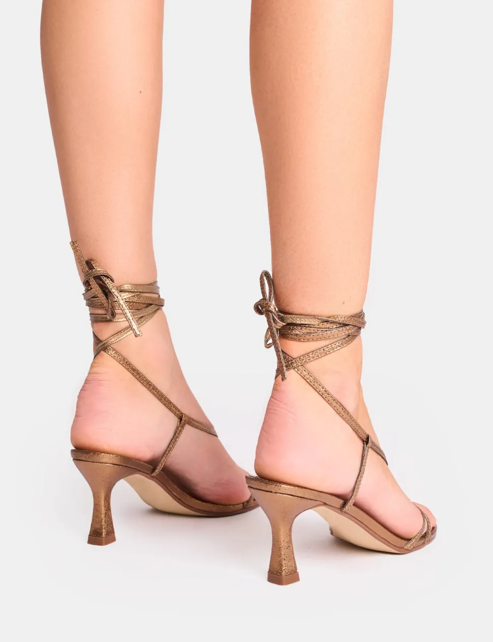 Cheap Irisa Lace Up Strappy Mid Heels Lace Up Heels | Mid Heels