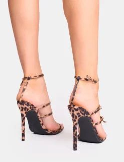 Online Jeany Strappy Buckle Detail Heels Strappy Heels | High Heels