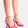 Fashion Jericho Toe Post Embellished Mid Heels Pink Heels | Mid Heels
