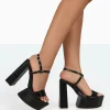 Flash Sale Jesse Croc Platform Block High Heels Block Heels | Platform Heels