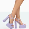 Discount Jesse Croc Platform Block High Heels Block Heels | Platform Heels