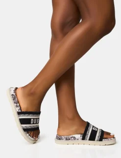Cheap Jet Set Dubai Embroidered Sandals Flats