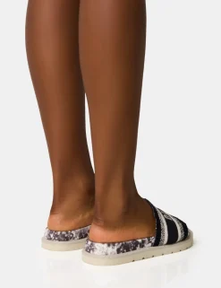Cheap Jet Set Dubai Embroidered Sandals Flats