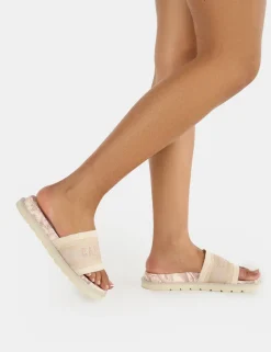 Cheap Jet Set Stone Cannes Embroidered Sandals Flats