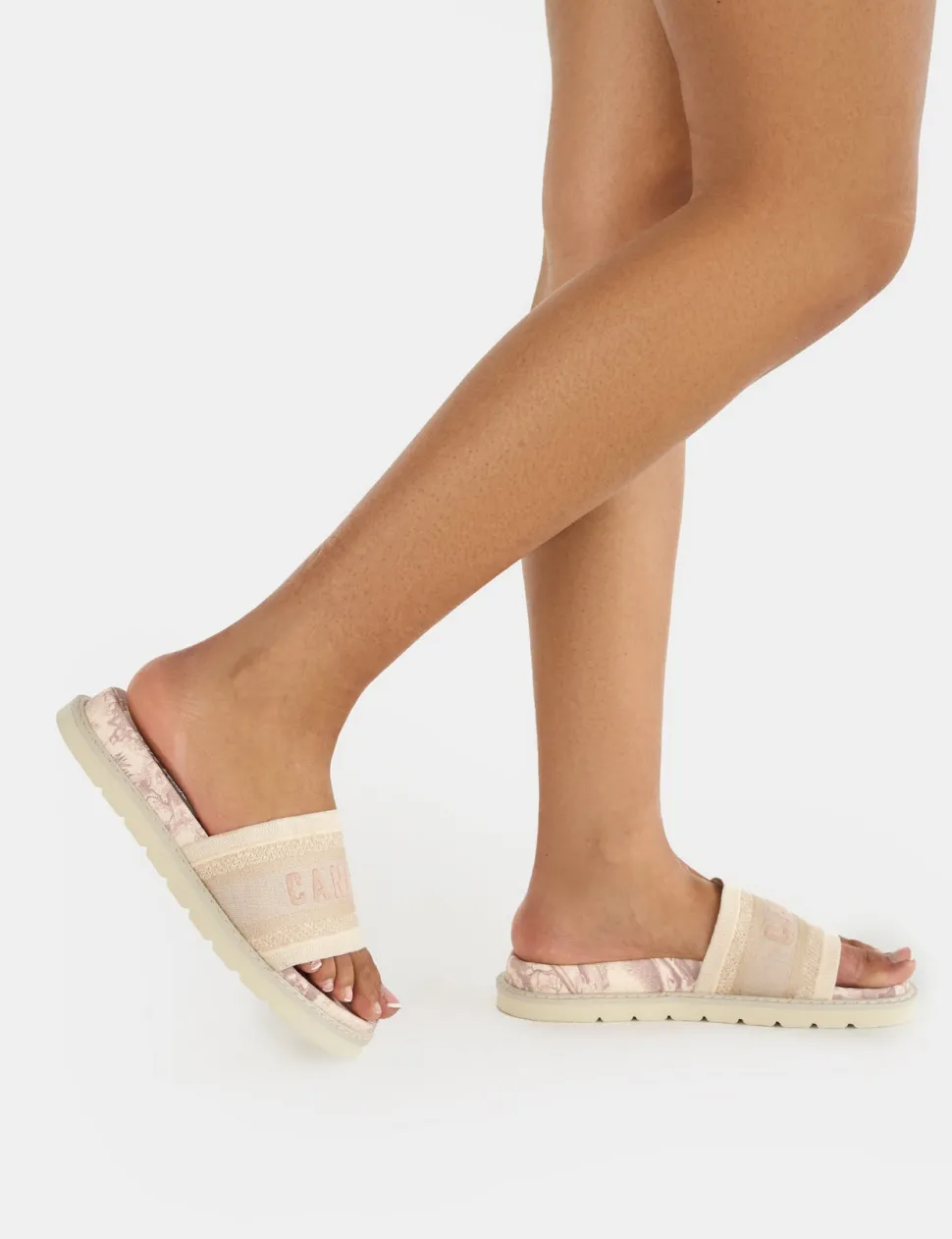Cheap Jet Set Stone Cannes Embroidered Sandals Flats