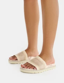 Cheap Jet Set Stone Cannes Embroidered Sandals Flats
