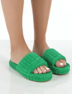 New Juicy Terry Towelling Slider Slippers Back In Stock | Flats
