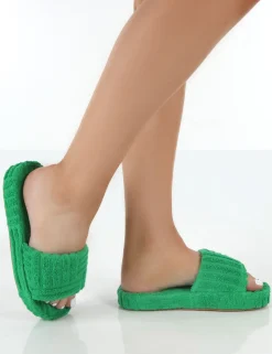 New Juicy Terry Towelling Slider Slippers Back In Stock | Flats