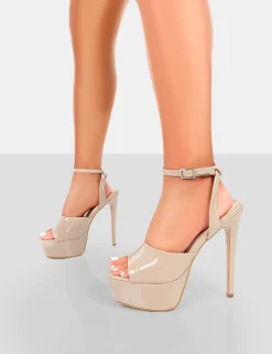 Best Just Kidding Patent Platform High Heels 6