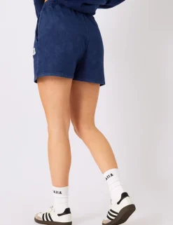 Best Sale Kaiia Applique Logo Sweat Shorts Denim Sculpt & Leisure | Kaiia The Label