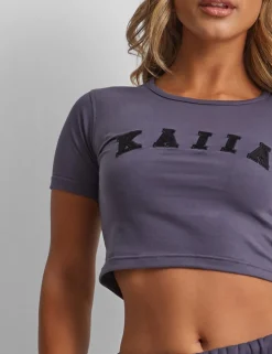 Fashion Kaiia Baby Tee Dark Sculpt & Leisure | Kaiia The Label