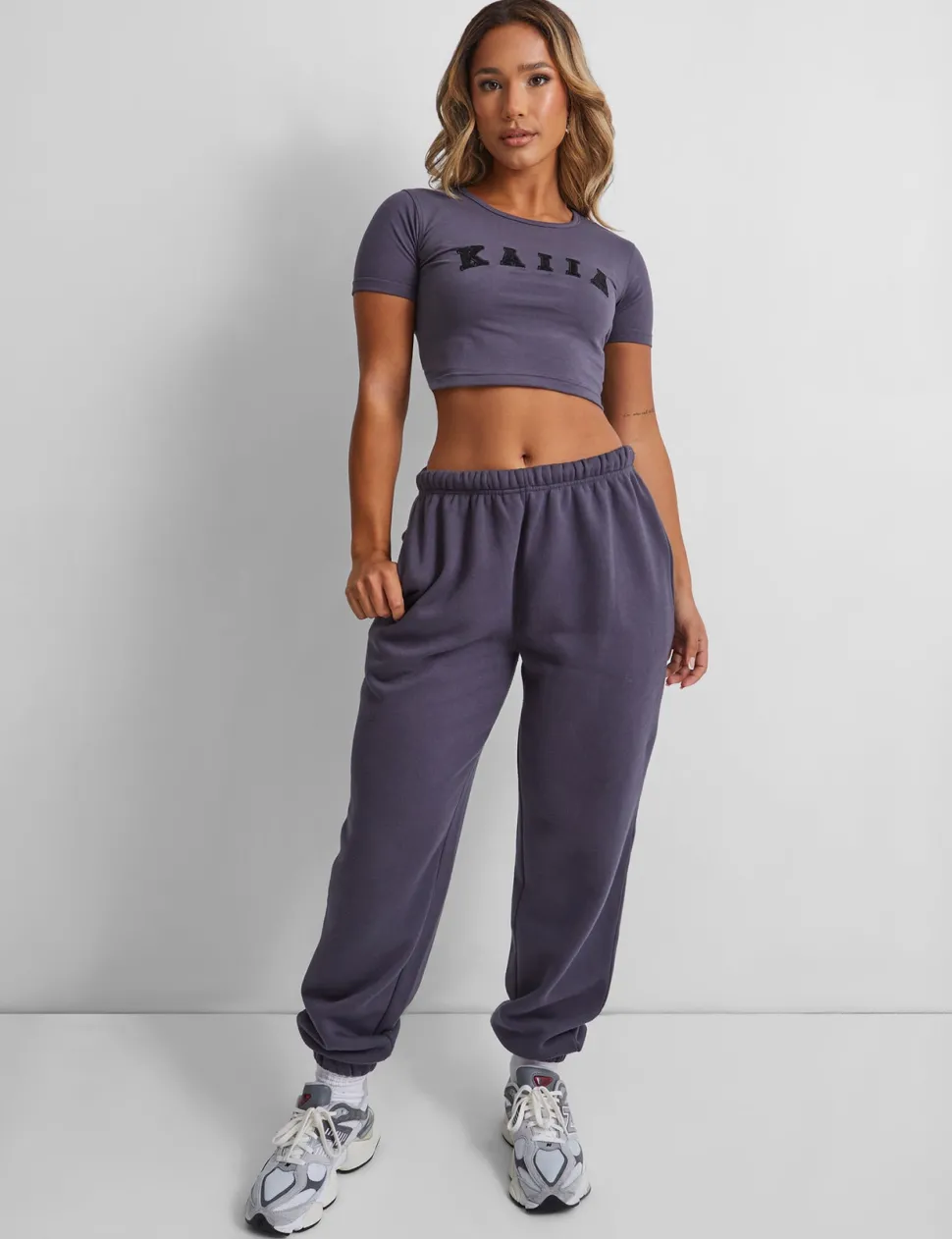 Fashion Kaiia Baby Tee Dark Sculpt & Leisure | Kaiia The Label