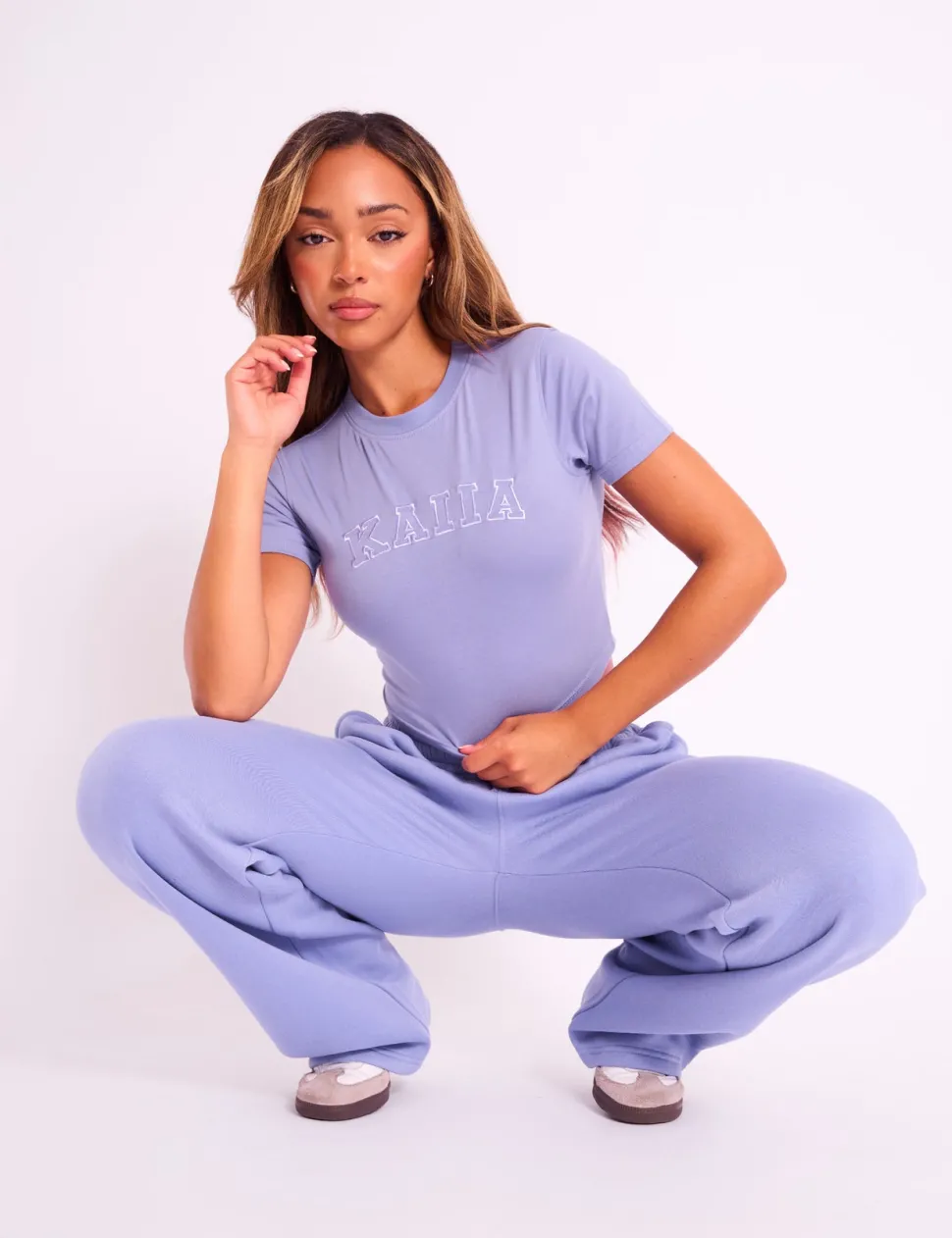 Hot Kaiia Baby Tee Ultra Violet Sculpt & Leisure | Kaiia The Label