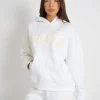 Fashion Kaiia Borg Slogan Oversized Hoodie Sculpt & Leisure | Kaiia The Label