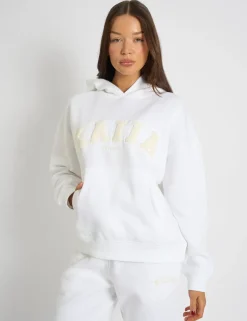 Fashion Kaiia Borg Slogan Oversized Hoodie Sculpt & Leisure | Kaiia The Label