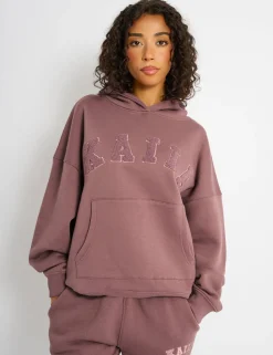 Fashion Kaiia Borg Slogan Oversized Hoodie Sculpt & Leisure | Kaiia The Label