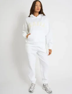 Fashion Kaiia Borg Slogan Oversized Hoodie Sculpt & Leisure | Kaiia The Label