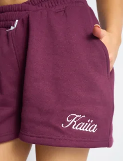 Best Kaiia Bow Detail Cross Over Waistband Shorts Sculpt & Leisure | Kaiia The Label