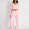 Clearance Kaiia Bow Detail Wide Leg Joggers Sculpt & Leisure | Kaiia The Label