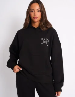 Flash Sale Kaiia Bow Embroidered Oversized Hoodie & White Sculpt & Leisure | Kaiia The Label