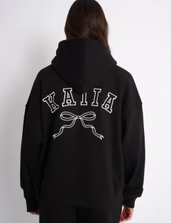 Flash Sale Kaiia Bow Embroidered Oversized Hoodie & White Sculpt & Leisure | Kaiia The Label