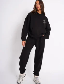 Flash Sale Kaiia Bow Embroidered Oversized Hoodie & White Sculpt & Leisure | Kaiia The Label