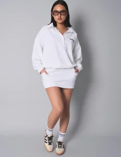 Sale Kaiia Button Up Collar Sweatshirt Sculpt & Leisure | Kaiia The Label