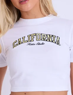 Outlet Kaiia California Baby Tee Sculpt & Leisure | Kaiia The Label