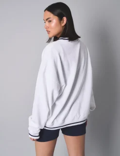 Clearance Kaiia Contrast Binding Hamptons Oversized Sweatshirt Sculpt & Leisure | Kaiia The Label