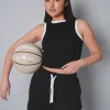 Cheap Kaiia Contrast Binding Vest in Black and White Sculpt & Leisure | Kaiia The Label