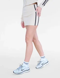Online Kaiia Contrast Panel Ribbed Mini Skirt & Black Sculpt & Leisure | Kaiia The Label