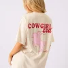 Sale Kaiia Cowgirl Era Oversized T-Shirt Sculpt & Leisure | Kaiia The Label