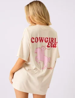 Sale Kaiia Cowgirl Era Oversized T-Shirt Sculpt & Leisure | Kaiia The Label