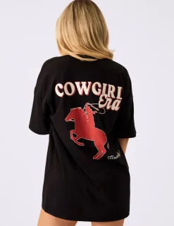 Cheap Kaiia Cowgirl Era Oversized T-Shirt Sculpt & Leisure | Kaiia The Label