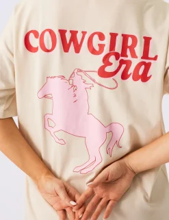 Sale Kaiia Cowgirl Era Oversized T-Shirt Sculpt & Leisure | Kaiia The Label