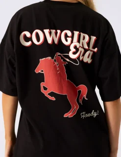 Cheap Kaiia Cowgirl Era Oversized T-Shirt Sculpt & Leisure | Kaiia The Label
